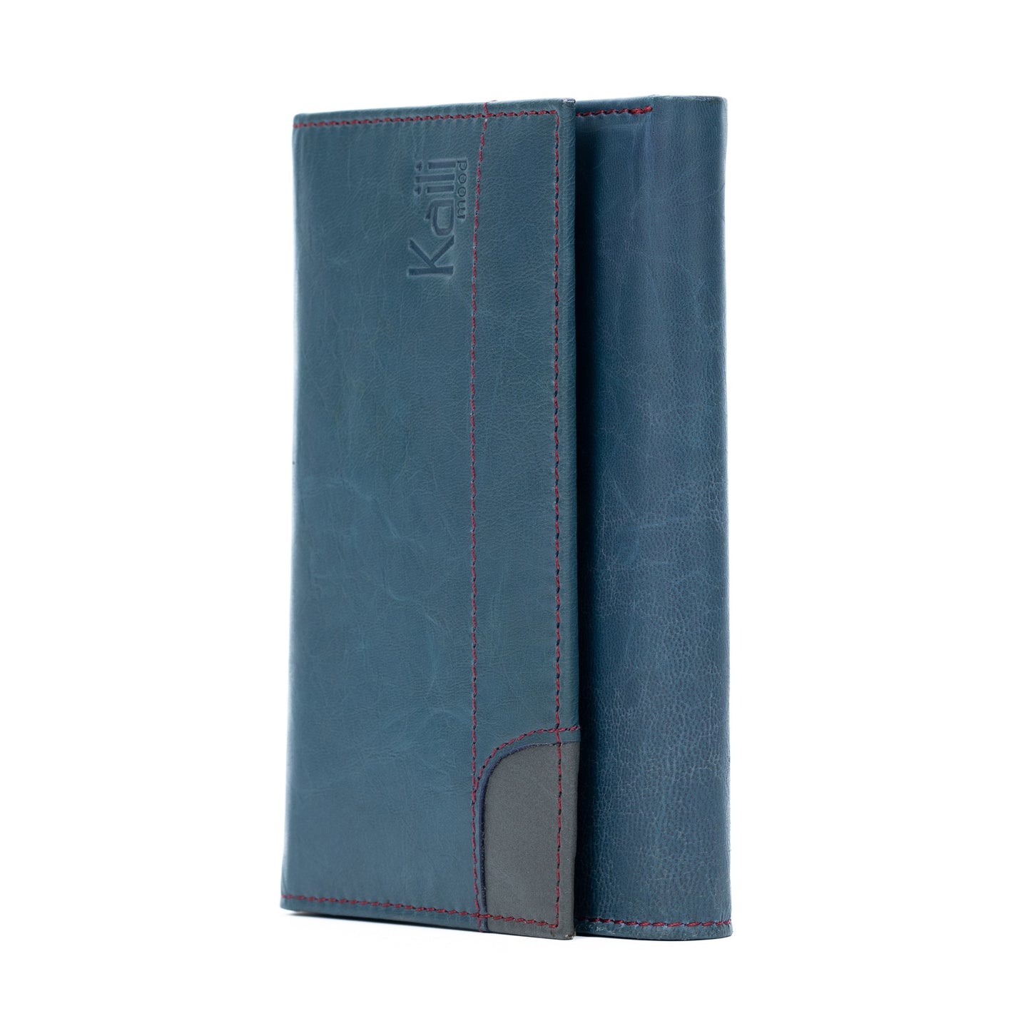 K11133DB - Portafogli Donna in Vera Pelle Col. Blu