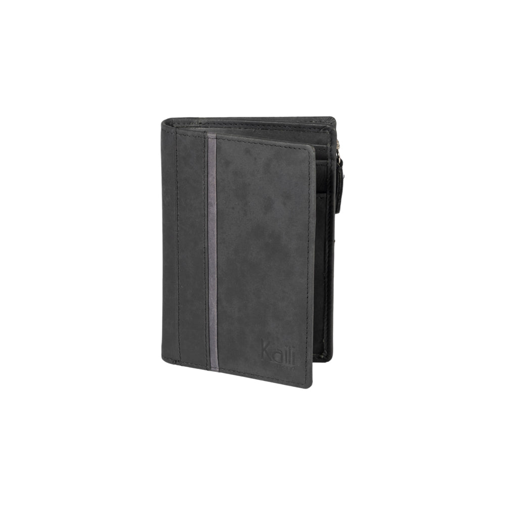 K12234AF | Portafogli Donna in Vera Pelle pieno fiore, Naked. Colore Nero. Protezione RFID. Dimensioni da chiuso: cm 9,5 x 14 x 3. Confezione: Scatola regalo fondo/coperchio