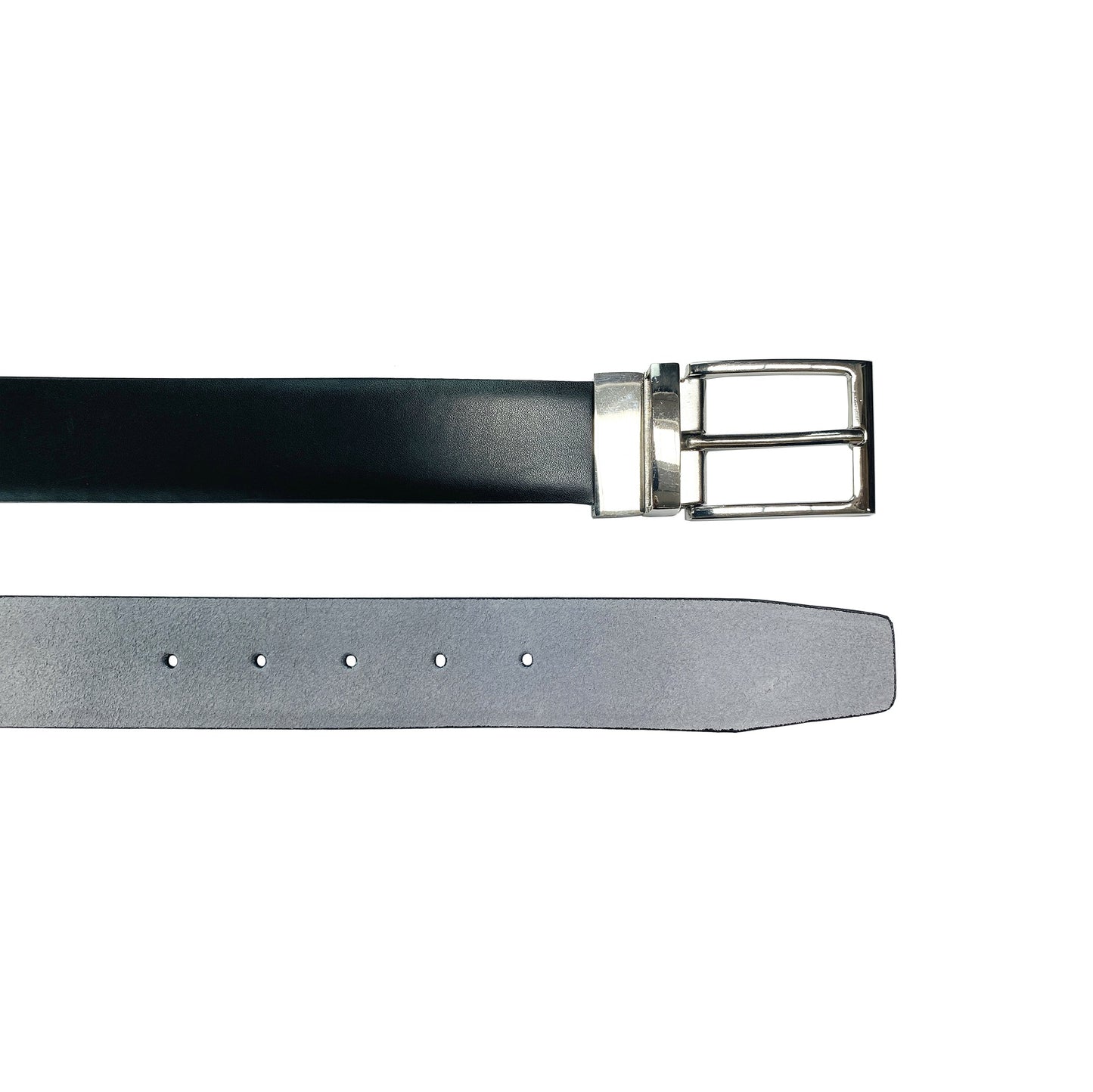 K4002AFB - Cintura Uomo Doubleface in Vera Pelle Col. Nero/Grigio