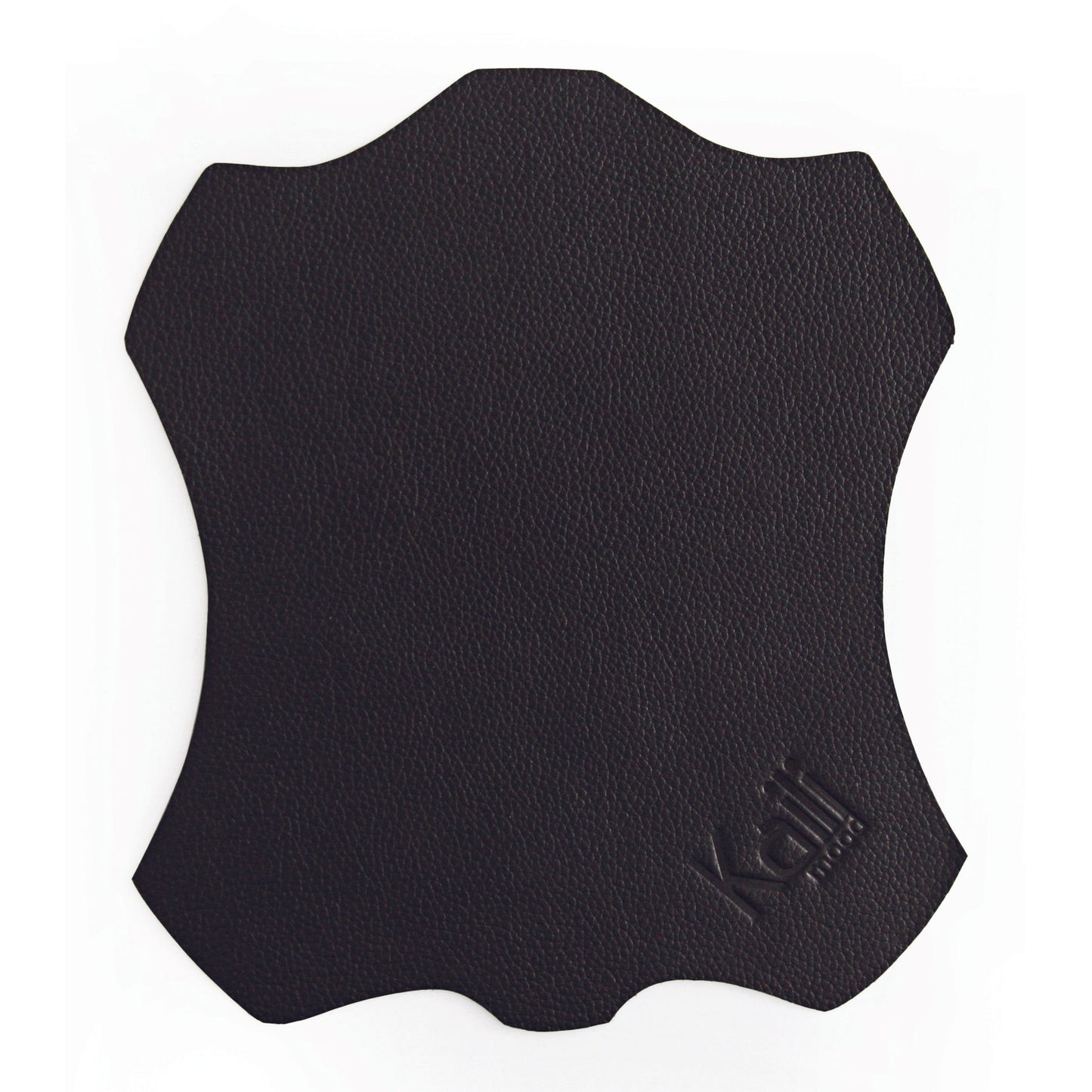 K0001AB | Tappetino per Mouse Made in Italy in Vera Pelle pieno fiore, grana dollaro - Colore Nero - Dimensioni: cm 20 x 23 - Confezione: Sacchetto tubolare Tnt