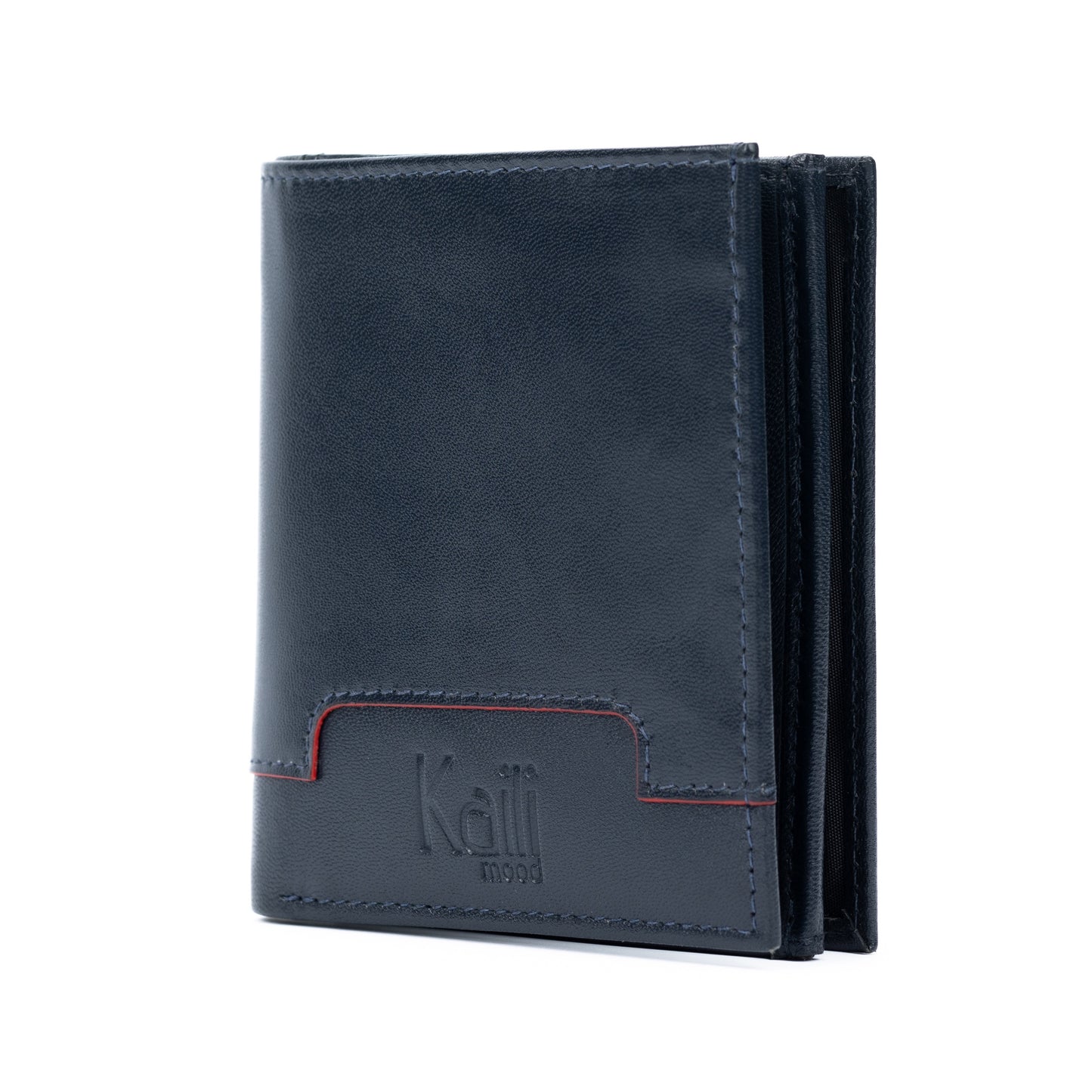 K11025DB - Portafogli Uomo in Vera Pelle Col. Blu