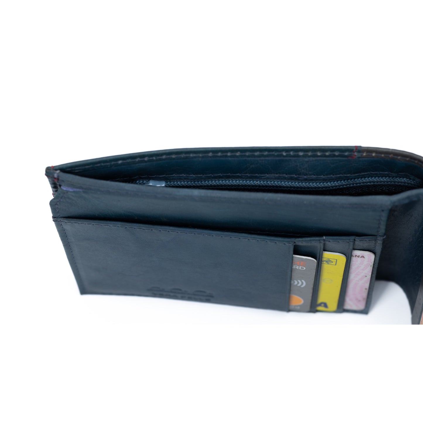K11105DB - Portafogli Uomo in Vera Pelle Col. Blu