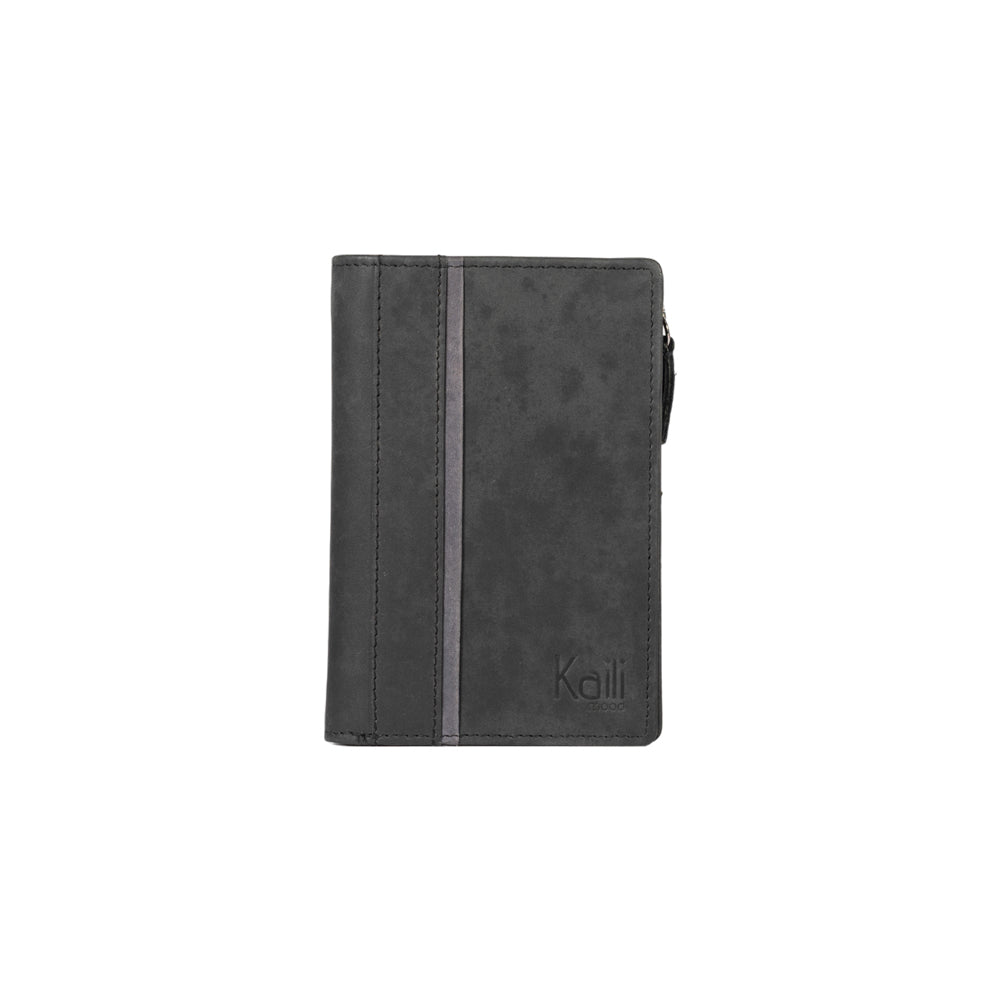 K12234AF | Portafogli Donna in Vera Pelle pieno fiore, Naked. Colore Nero. Protezione RFID. Dimensioni da chiuso: cm 9,5 x 14 x 3. Confezione: Scatola regalo fondo/coperchio