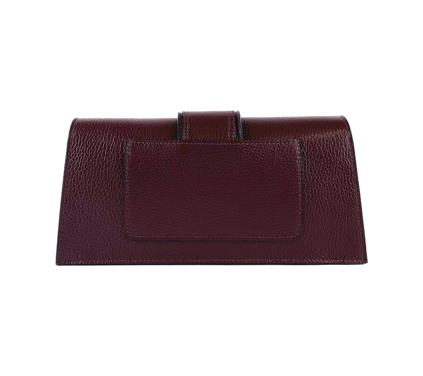 RB1005X - Borsa Donna con Doppia Tracolla in Vera Pelle Col. Bordeaux