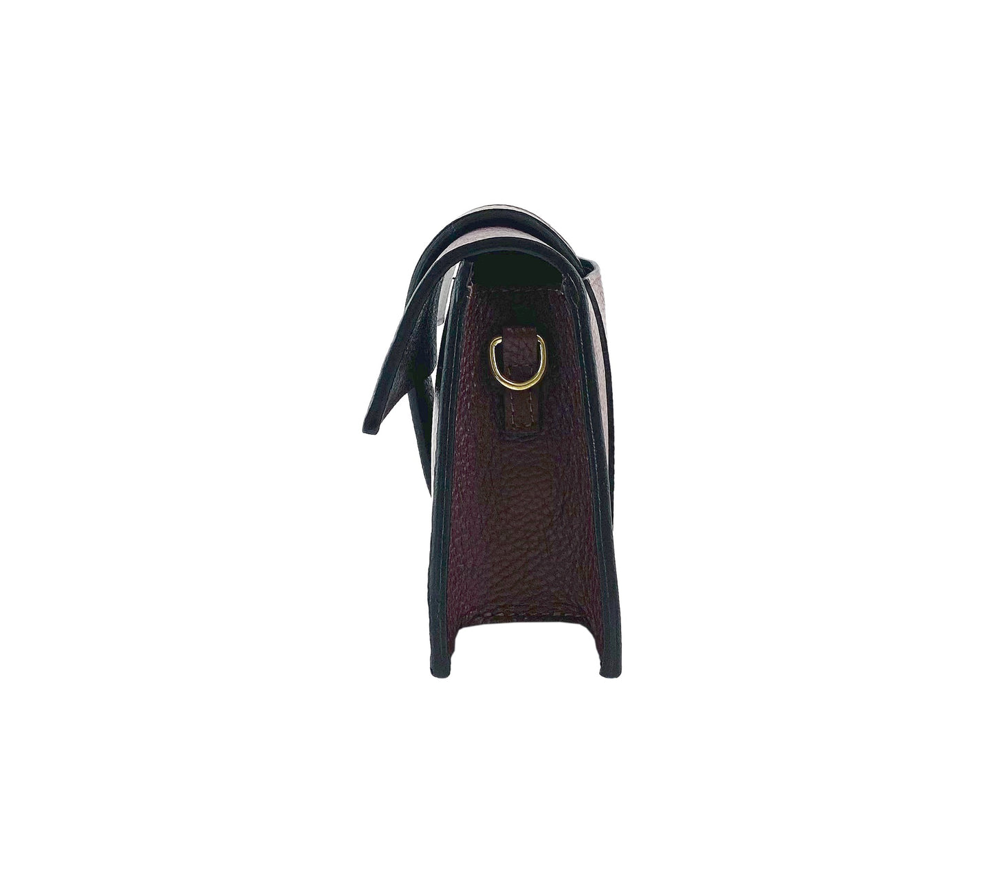 RB1005X - Borsa Donna con Doppia Tracolla in Vera Pelle Col. Bordeaux