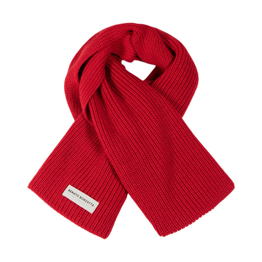 RB5002V  | Sciarpa in Maglia CERVINO Misto Lana Made in Italy. Colore Rosso - Taglia Unica