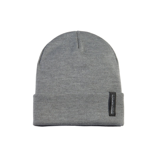 RB5005AF  | Berretto Unisex in Maglia Rasata Tubolare CIMONE Misto Lana Made in Italy. Colore Grigio Medio. Taglia Unica