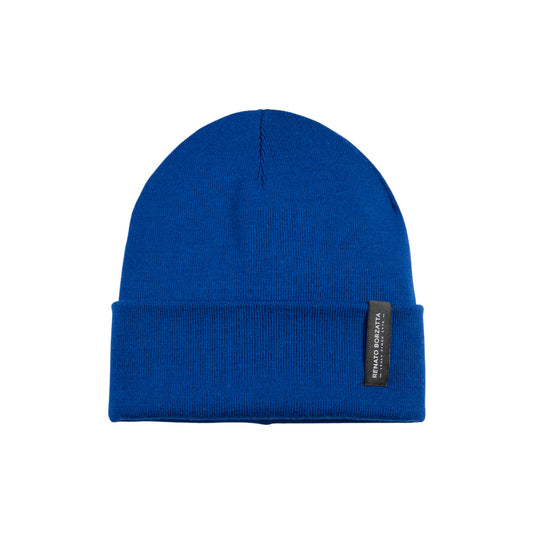RB5005CH | Berretto Unisex in Maglia Rasata Tubolare CIMONE Misto Lana Made in Italy. Colore Blu Royal. Taglia Unica